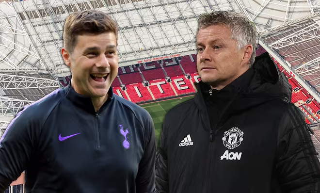 Pochettino (trái) sẽ sớm đến Old Trafford thay Solskjaer?