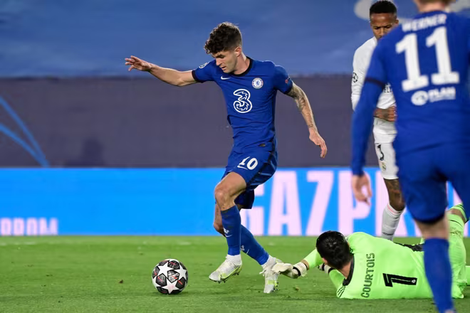 Pulisic xé toang hàng thủ Real mở tỉ số cho Chelsea Pulisic xé toang hàng thủ Real mở tỉ số cho Chelsea