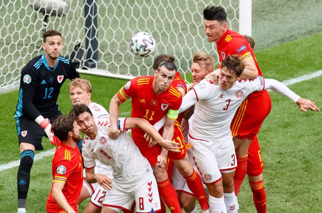 Xứ Wales chỉ gây sức ép đáng kể lên Đan Mạch trong những phút đầu