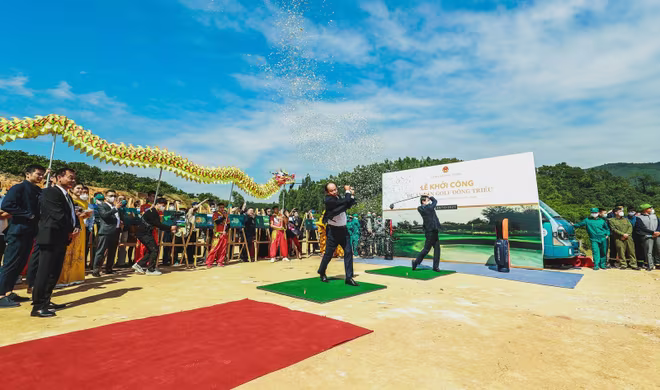 Sân golf Silk Path Đông Triều được khởi công sáng 24-10 Sân golf Silk Path Đông Triều được khởi công sáng 24-10