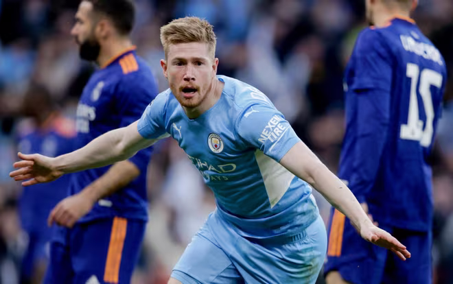 Chọc thủng lưới Real ở giây 94, De Bruyne đi vào lịch sử Champions League Chọc thủng lưới Real ở giây 94, De Bruyne đi vào lịch sử Champions League