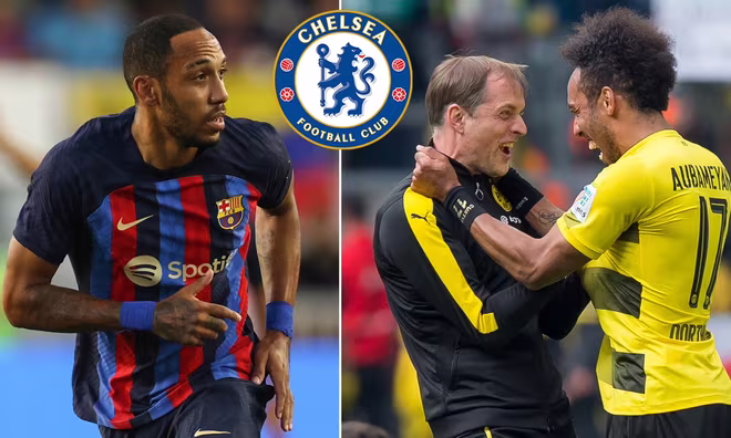 Aubameyang là học trò cũ của HLV Tuchel ở Dortmund Aubameyang là học trò cũ của HLV Tuchel ở Dortmund