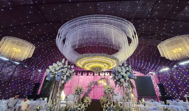 Bên trọng rạp cưới của Đoàn Văn Hậu và Doãn Hải My ở Thái Bình sáng 11-11 Bên trọng rạp cưới của Đoàn Văn Hậu và Doãn Hải My ở Thái Bình sáng 11-11