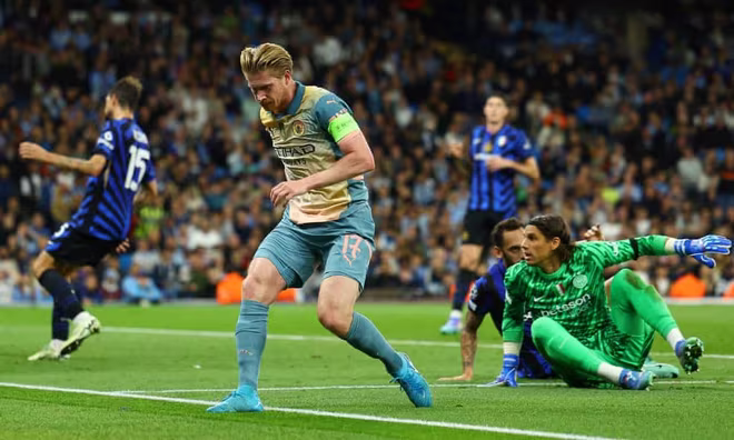 De Bruyne chấn thương khi Man City hòa Inter 0-0 De Bruyne chấn thương khi Man City hòa Inter 0-0