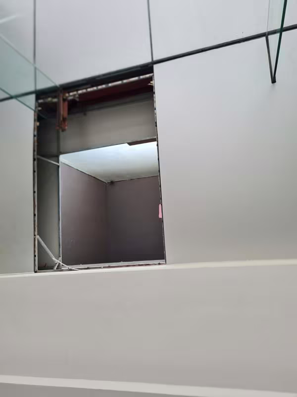 Vị trí nơi xảy ra sự cố thủng trần chung cư ở Meco Complex