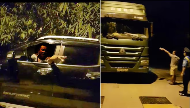 Chiếc xe tải chở quá tải và đối tượng chửi bới, dọa đánh lực lượng chức năng Chiếc xe tải chở quá tải và đối tượng chửi bới, dọa đánh lực lượng chức năng