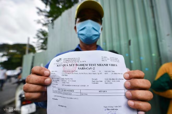 Hiệu lực của giấy xét nghiệm Covid-19 hiện mỗi địa phương áp dụng một kiểu