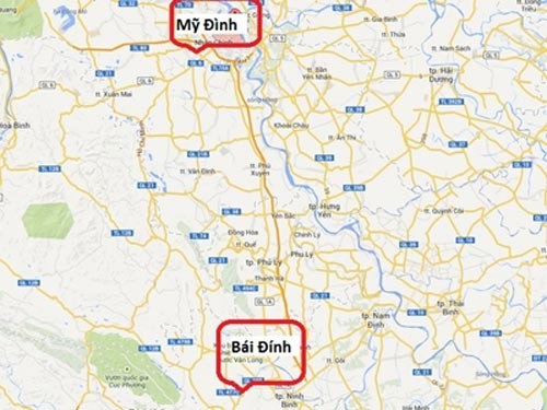 Hà Nội sẽ hoàn thiện trục đường Mỹ Đình-Ba Sao-Bái Đính với hơn 2.500 tỷ đồng