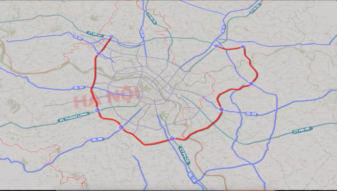 8 nút giao tuyến đường Vành đai 4 8 nút giao tuyến đường Vành đai 4