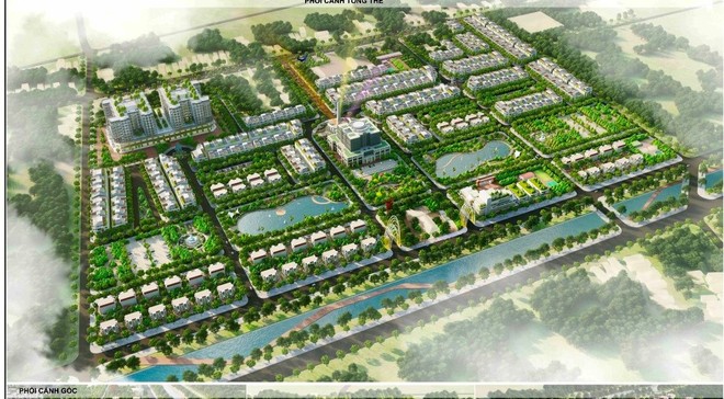 Phối cảnh khu đô thị Văn An, TP Chí Linh có tổng mức đầu tư gần 1000 tỷ đồng
