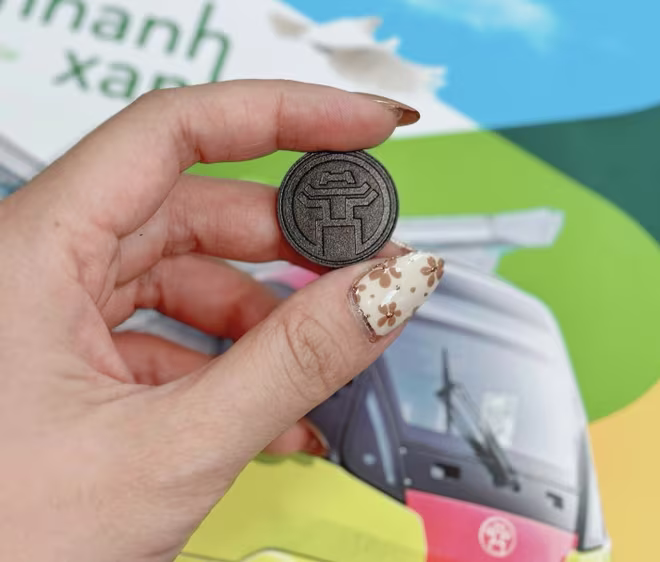 Token được sử dụng trong vé lượt của tuyến metro Nhổn- Ga Hà Nội Token được sử dụng trong vé lượt của tuyến metro Nhổn- Ga Hà Nội