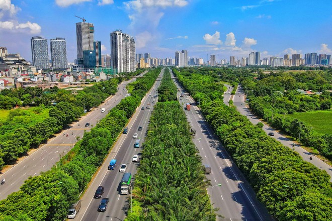 Tổ chức lại giao thông Đại lộ Thăng Long để phục vụ thi công dự án