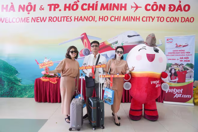 Vietjet mở lại các đường bay đến Côn Đảo từ 3-12 tới đây