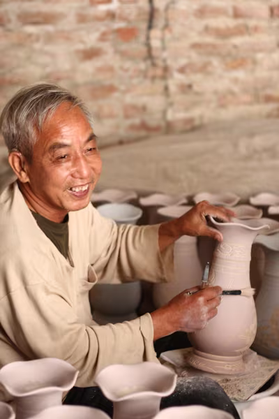 Nét đẹp người lao động ở làng gốm Kim Lan ảnh 5 Nét đẹp người lao động ở làng gốm Kim Lan ảnh 5