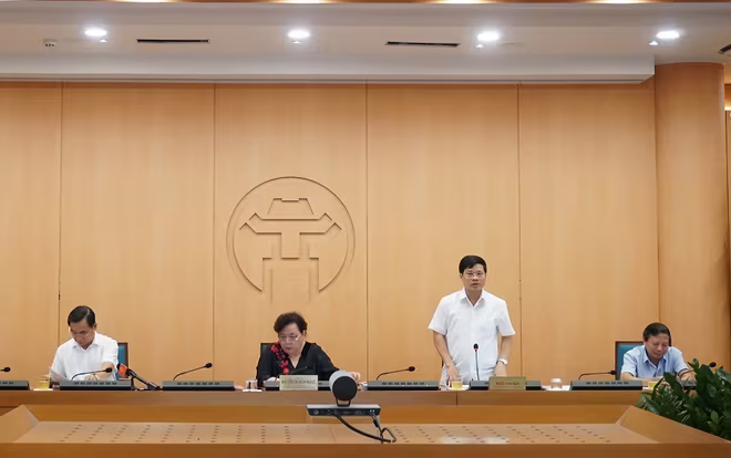 Phó Chủ tịch UBND TP Ngô Văn Quý phát biểu tại phiên họp Phó Chủ tịch UBND TP Ngô Văn Quý phát biểu tại phiên họp