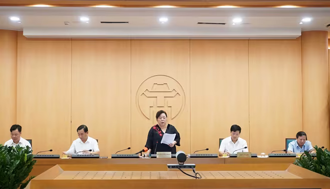 Phó Bí thư Thành ủy, Chủ tịch HĐND TP Nguyễn Thị Bích Ngọc phát biểu chỉ đạo tại phiên họp Phó Bí thư Thành ủy, Chủ tịch HĐND TP Nguyễn Thị Bích Ngọc phát biểu chỉ đạo tại phiên họp