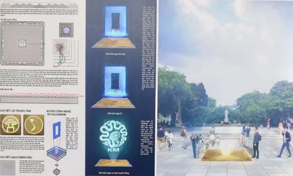 Phương án thiết kế Km0 đạt giải nhất Cuộc thi thiết kế công trình cột mốc Km0 do quận Hoàn Kiếm tổ chức Phương án thiết kế Km0 đạt giải nhất Cuộc thi thiết kế công trình cột mốc Km0 do quận Hoàn Kiếm tổ chức