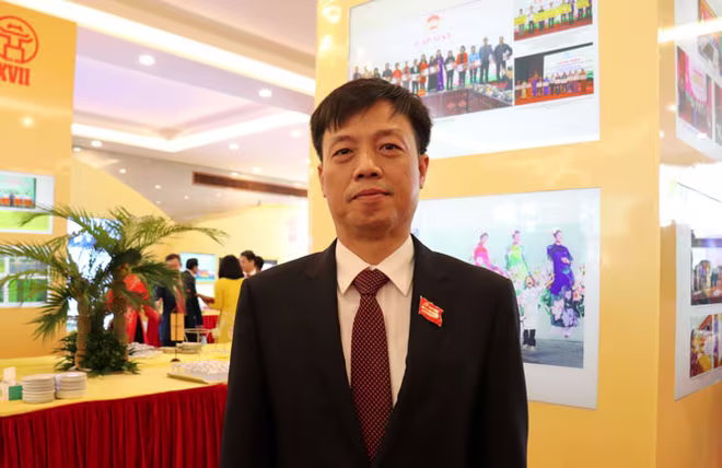 Bí thư Đảng ủy, Chủ tịch UBND phường Quán Thánh (quận Ba Đình) Võ Hồng Vinh