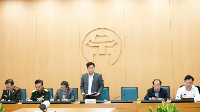 Phó Chủ tịch UBND TP Ngô Văn Quý phát biểu tại phiên họp Phó Chủ tịch UBND TP Ngô Văn Quý phát biểu tại phiên họp