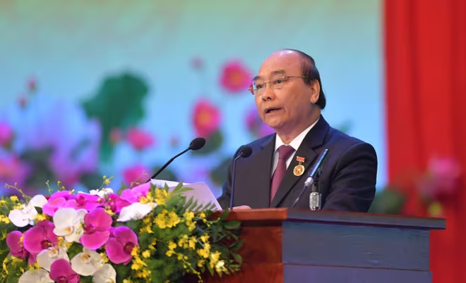 Thủ tướng Nguyễn Xuân Phúc phát biểu khai mạc Đại hội Thi đua yêu nước toàn quốc lần thứ X Thủ tướng Nguyễn Xuân Phúc phát biểu khai mạc Đại hội Thi đua yêu nước toàn quốc lần thứ X