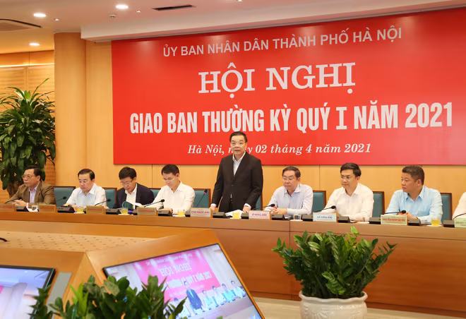 Chủ tịch UBND TP Chu Ngọc Anh kết luận phiên họp Chủ tịch UBND TP Chu Ngọc Anh kết luận phiên họp