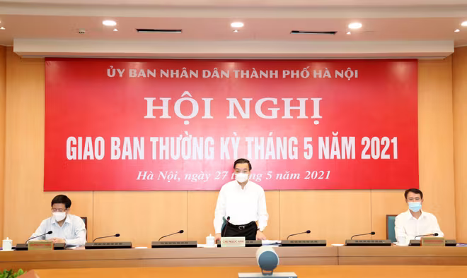 Chủ tịch UBND TP Chu Ngọc Anh kết luận hội nghị Chủ tịch UBND TP Chu Ngọc Anh kết luận hội nghị