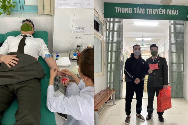 Thanh niên Công an Hà Nội hiến máu giúp người bị tai nạn giao thông mổ cấp cứu kịp thời Thanh niên Công an Hà Nội hiến máu giúp người bị tai nạn giao thông mổ cấp cứu kịp thời