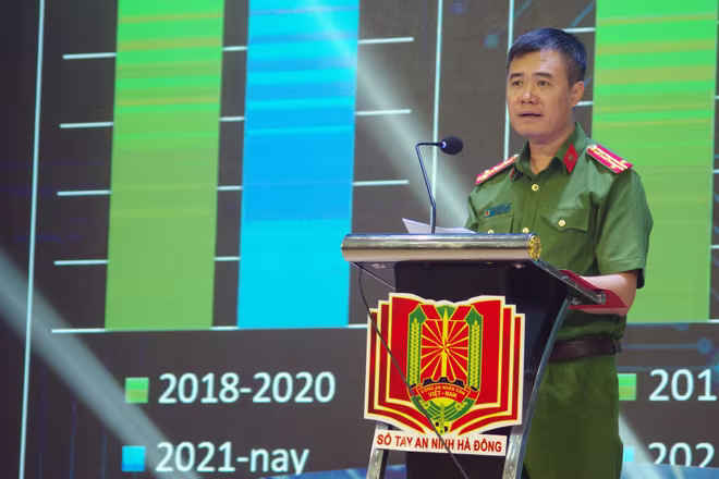 Đại tá Nguyễn Ngọc Quyền, Trưởng CAQ Hà Đông cho biết mô hình Sổ tay an ninh Hà Đông điện tử giúp niềm tin của Nhân dân đối với lực lượng Công an ngày càng được củng cố Đại tá Nguyễn Ngọc Quyền, Trưởng CAQ Hà Đông cho biết mô hình Sổ tay an ninh Hà Đông điện tử giúp niềm tin của Nhân dân đối với lực lượng Công an ngày càng được củng cố