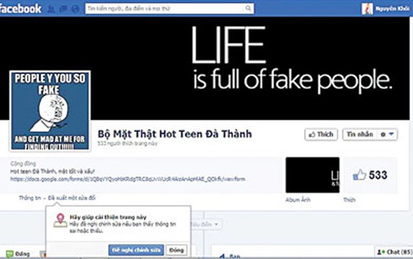 Cái chết của một nữ sinh - lời cảnh báo về trò đùa trên facebook ảnh 3 Cái chết của một nữ sinh - lời cảnh báo về trò đùa trên facebook ảnh 3