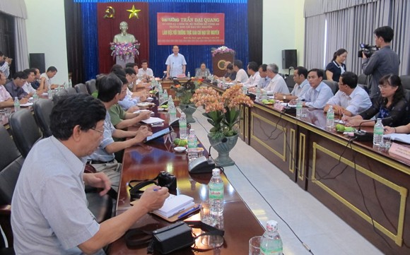Đại tướng Trần Đại Quang làm việc với Thường trực Ban Chỉ đạo Tây Nguyên ảnh 1 Đại tướng Trần Đại Quang làm việc với Thường trực Ban Chỉ đạo Tây Nguyên ảnh 1