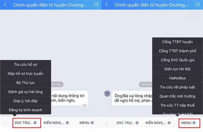 Trang Zalo “Chính quyền điện tử huyện Chương Mỹ” Trang Zalo “Chính quyền điện tử huyện Chương Mỹ”