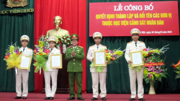 Học viện CSND ra mắt 4 đơn vị mới ảnh 1 Học viện CSND ra mắt 4 đơn vị mới ảnh 1
