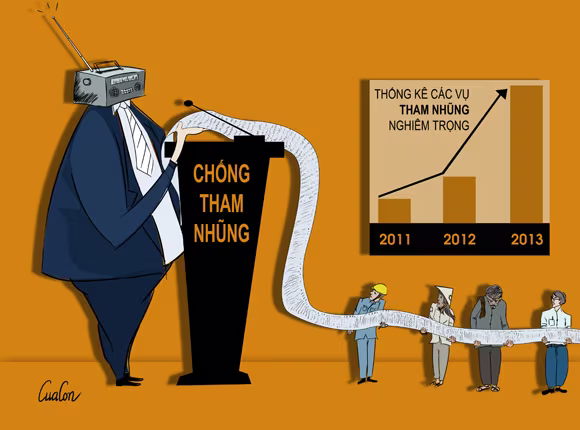 Châm chọc quan tham bằng... biếm họa ảnh 5 Châm chọc quan tham bằng... biếm họa ảnh 5