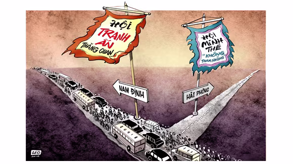 Châm chọc quan tham bằng... biếm họa ảnh 2 Châm chọc quan tham bằng... biếm họa ảnh 2