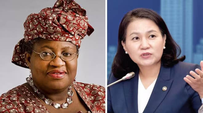 Đại diện của Nigeria và Hàn Quốc là 2 ứng cử viên sáng giá cho vị trí Tổng Giám đốc WTO hiện đang bỏ trống Đại diện của Nigeria và Hàn Quốc là 2 ứng cử viên sáng giá cho vị trí Tổng Giám đốc WTO hiện đang bỏ trống