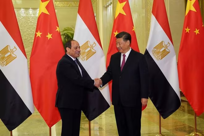 Chủ tịch Trung Quốc Tập Cận Bình tiếp Tổng thống Ai Cập Abdel Fattah el-Sisi tại Bắc Kinh tháng 4-2019 Chủ tịch Trung Quốc Tập Cận Bình tiếp Tổng thống Ai Cập Abdel Fattah el-Sisi tại Bắc Kinh tháng 4-2019