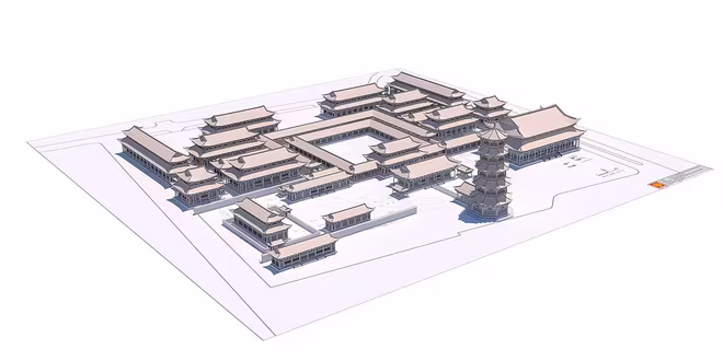 Toàn cảnh kiến trúc cung điện thời Lý Toàn cảnh kiến trúc cung điện thời Lý