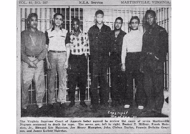 7 thanh niên ở Martinsville, Virginia đã bị hành quyết trong một vụ án xét xử không công bằng