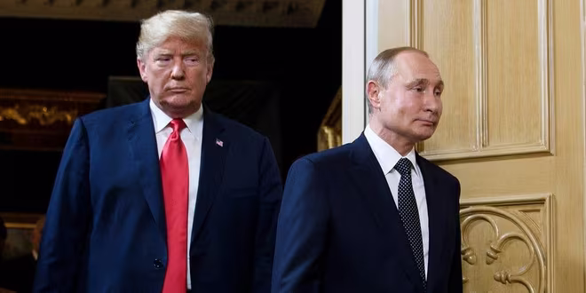 Cựu Tổng thống Mỹ Donald Trump và Tổng thống Nga Vladimir Putin tại Helsinki, Phần Lan tháng 7-2018 Cựu Tổng thống Mỹ Donald Trump và Tổng thống Nga Vladimir Putin tại Helsinki, Phần Lan tháng 7-2018