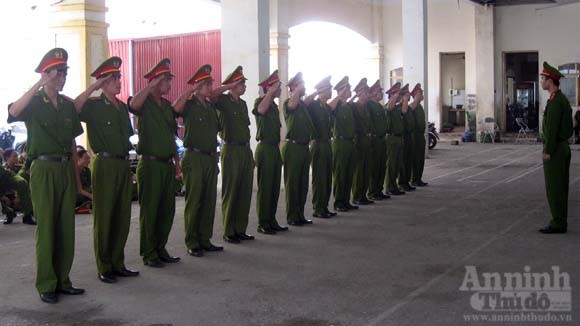 87 học viên tham gia tập huấn điều lệnh CAND ảnh 4 87 học viên tham gia tập huấn điều lệnh CAND ảnh 4