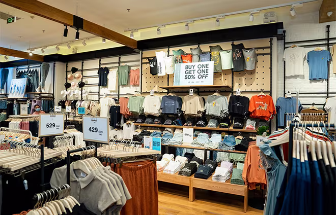 Các gian hàng bên trong TTTM đều đã chuẩn bị cho sự kiện khai trương với các ưu đãi đặc biệt Các gian hàng bên trong TTTM đều đã chuẩn bị cho sự kiện khai trương với các ưu đãi đặc biệt