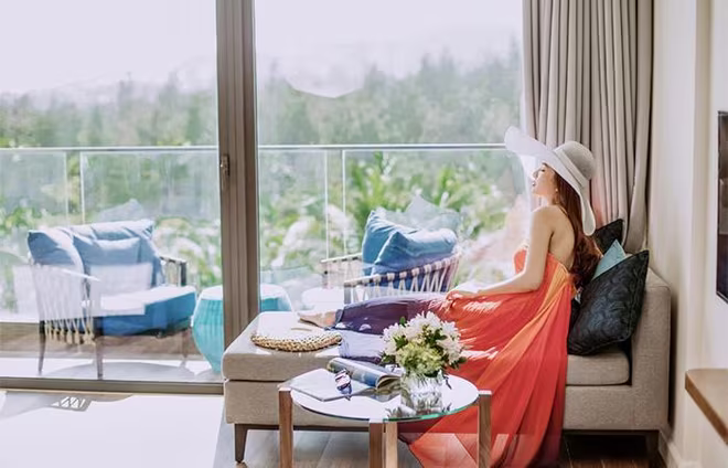 Góc “sống ảo” ngàn like tại một căn phòng view biển (Ảnh: FLC Quy Nhơn) Góc “sống ảo” ngàn like tại một căn phòng view biển (Ảnh: FLC Quy Nhơn)