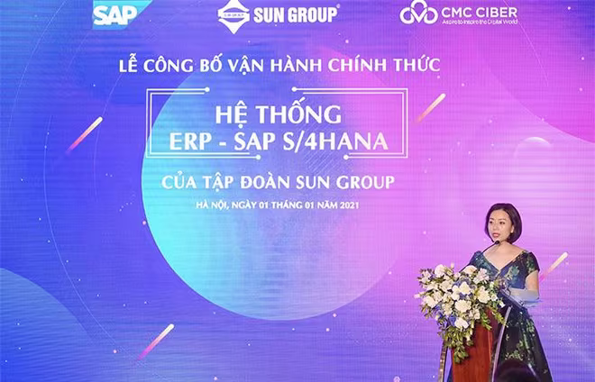Đại diện Tập đoàn Sun Group phát biểu tại sự kiện Đại diện Tập đoàn Sun Group phát biểu tại sự kiện