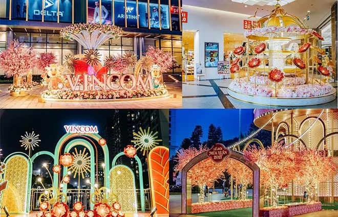 Các TTTM Vincom được trang hoàng rực rỡ, đem đến không khí Tết cho người dân Các TTTM Vincom được trang hoàng rực rỡ, đem đến không khí Tết cho người dân