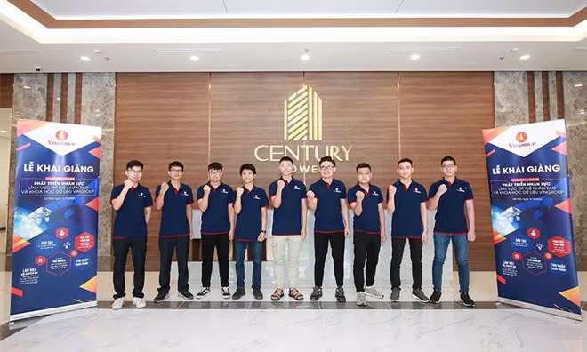 Đội ngũ học viên khóa 1 – Chương trình đào tạo kỹ sư AI Vingroup trong lễ khai giảng Đội ngũ học viên khóa 1 – Chương trình đào tạo kỹ sư AI Vingroup trong lễ khai giảng