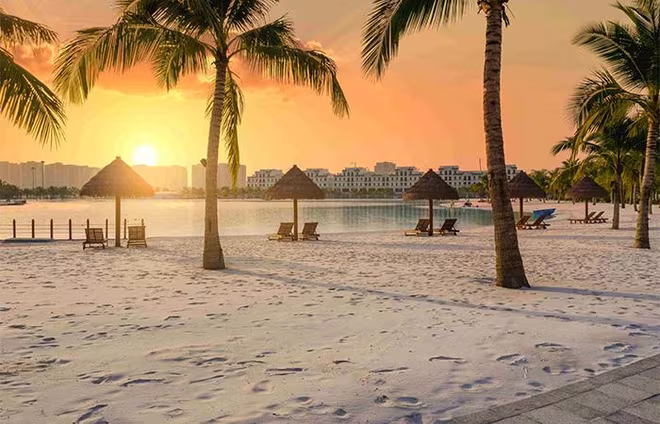 Hoàng hôn trên biển độc đáo tại Vinhomes Ocean Park Hoàng hôn trên biển độc đáo tại Vinhomes Ocean Park