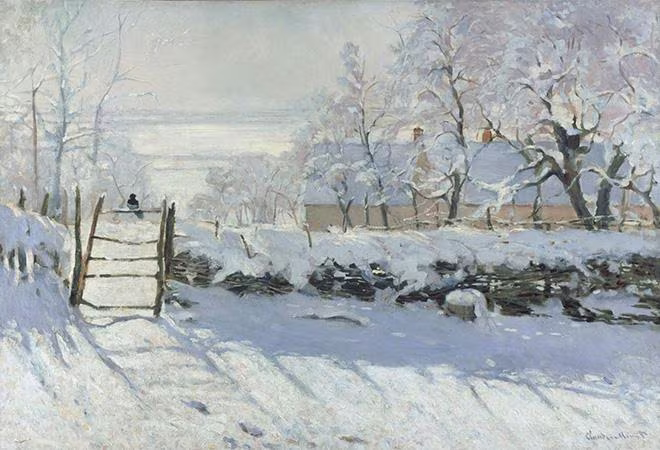Tác phẩm "Chim ác là" (1868 - 1869) của Claude Monet Tác phẩm "Chim ác là" (1868 - 1869) của Claude Monet