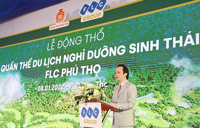 Ông Trịnh Văn Quyết - Chủ tịch HĐQT Tập đoàn FLC phát biểu trong buổi lễ Ông Trịnh Văn Quyết - Chủ tịch HĐQT Tập đoàn FLC phát biểu trong buổi lễ