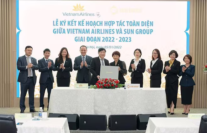 Lễ ký kết giữa Sun Group và VNA Lễ ký kết giữa Sun Group và VNA