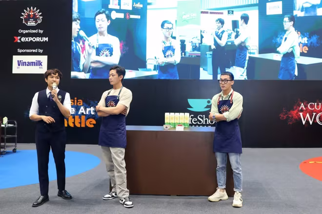 Giao lưu cùng các barista tại chương trình Giao lưu cùng các barista tại chương trình